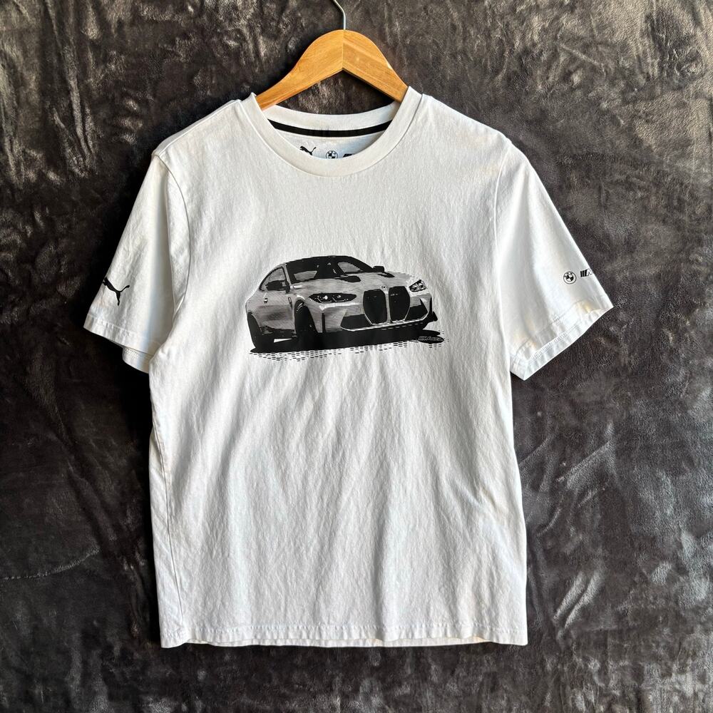 Puma BMW T-Shirt Size Medium White